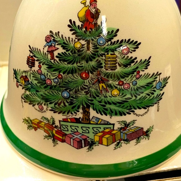 SPODE CHRISTMAS TREE DINNER BELL BRAND NEW IN BOX - Picture 9 of 10